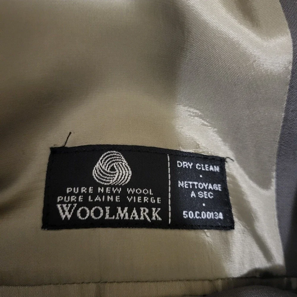 Calvin‎ Klein Blazer/Sports Jacket Army Green 100% Wool Size 42R